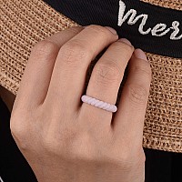 Egnaro Silicone Ring Women Thin And Stackable Rubber Rings Women Wedding Bands 25Mm Width 18Mm Thick