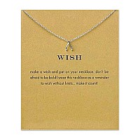 Lang Xuan Message Card Clavicle Pendant Necklace Friendship Starfish Good Luck Elephant Pendant Chain Necklace With Gift Card