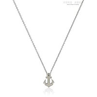 Lang Xuan Friendship Anchor Compass Necklace Good Luck Elephant Pendant Chain Necklace With Message Card Gift Card