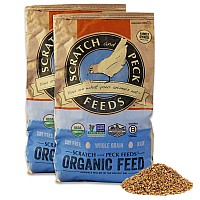 Scratch And Peck Feeds Organic Layer Feed With Corn For Chickens And Ducks 25Lb 2Pack Nongmo Project Verified Always S