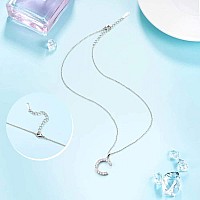 Tarsus C Initial Letter Stainless Steel Silver Alphabet Pendant Necklace Monogram Charm Cubic Zirconia Jewelry Gifts For Women G