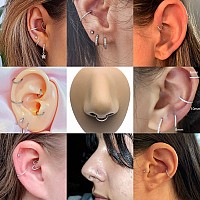 16G Cartilage Earring Hoop Nose Rings Nose Ring Hoop Tragus Earring Daith Earrings Helix Earrings Forward Helix Earring Rook Ear