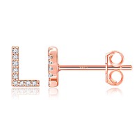 L Earrings For Girls Small Alphabet Earrings For Girls Letter Earrings For Kids Pierced Earrings For Teen Girls Initial Stud Ea