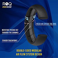 Roq Silicone Rings For Women Breathable Silicone Rings Bands Comfort Fit Silicone Wedding Ring For Women Black Metal Pink Co