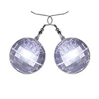 blinkee Light Up Groovy Disco Mirror Ball Crystal Earrings