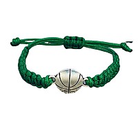 Sportybella Basketball Bracelet Charm Bracelet Basketball Jewelry Perfect Basketball Gift Green