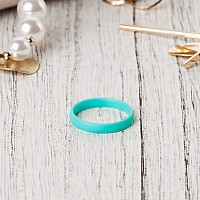 Thunderfit Super Thin Stackable Silicone Rings Wedding Bands 1 Ring Teal 10511 206Mm