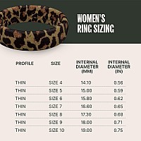 Groove Life Aspire Leopard Silicone Ring Breathable Rubber Wedding Rings For Women Lifetime Coverage Unique Design Comfort Fi