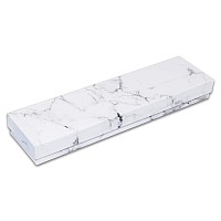 Thedisplayguys 100Pack 32 Cotton Filled Cardboard Paper Jewelry Box Gift Case Marble White 3 14 X 2 14 X 1