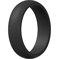 Thunderfit Silicone Rings Wedding Bands For Women 55 Mm Wide 2 Mm Thick Black 556 1650Mm