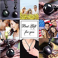 Black Obsidian Necklace Obsidian Pendant Obsidian Necklace For Woman Rainbow Obsidian Stone Black Obsidian Pendant