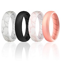 Roq Silicone Rubber Wedding Ring For Women Rubber Silicone Wedding Band Bridal Jewelry Set Anniversary Rings Promise Ring 5