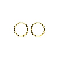 Gold Plated Hoop Earrings For Women Cartilage Earring Hoop Helix Piercing Jewelry Earlobe Earrings Small Hoop Earrings 8Mm Earri