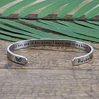 Joycuff Sympathy Gift For Loss Of Husband Memorial Jewelry Women Remembrance Bracelet Secret Message Condolence Gift See You In