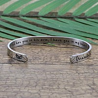 Sympathy Gift For Loss Of Grandma Memorial Jewelry Women Remembrance Bracelet Secret Message Condolence Gift See You In Heaven