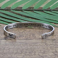 Sympathy Gift For Loss Of Grandma Memorial Jewelry Women Remembrance Bracelet Secret Message Condolence Gift See You In Heaven