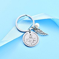 To My Son Keychain From Dad Mom Inspirational Gift Never Forget That I Love You Forever Birthday Gift Graduation Gifts To My So