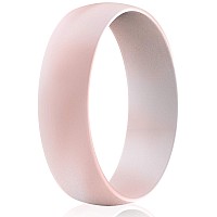 Thunderfit Silicone Wedding Rings For Men Women 63Mm Wide 165Mm Thick Light Pink Mix 15516 2347Mm