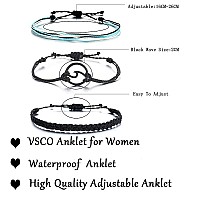 Huasai Vsco String Bracelets For Teen Girls Women Waterproof Boho Rope Bracelets Wave Surfer Bracelets Summer Beach Anklets