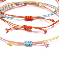 Huasai Vsco String Bracelets For Teen Girls Women Waterproof Boho Rope Bracelets Wave Surfer Bracelets Summer Beach Anklets