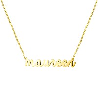 Awegift Women Jewelry Name Necklace Big Initial Gold Plated Best Friend Girls Women Gift For Her Maureen