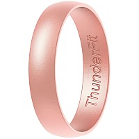 Thunderfit Silicone Wedding Ring For Men Women 1 Ring Rubber Engagement Bands 4Mm 1 Ring Rose Gold 657 173Mm