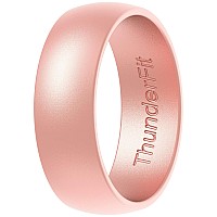 Thunderfit Silicone Wedding Ring For Men Women 1 Ring Rubber Engagement Bands 63Mm 1 Ring Rose Gold 12513 222Mm