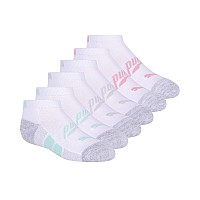 Puma Unisex Child 6 Pack Low Cut Socks Whiteblue 785 Us