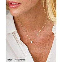 Turandoss Layered Gold Necklaces For Women 14K Gold Layered Necklace 4 Necklaces Layered Gold Delicate Star Necklace Minimalis