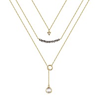 Turandoss Gold Layering Necklaces For Women 14K Gold Plated Dainty Handmade Necklaces Layered Necklaces For Women Jewelry