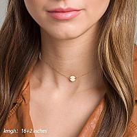 Turandoss Delicate Layered Necklaces For Women Layered Necklace Bar Stacked Necklace Layer Necklace Multi Disc Bead Layered Ne