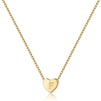 M Mooham Initial F Heart Necklace For Teen Girls Heart Initial Necklace For Teen Girl Gifts Initial Necklace For Little Girls J