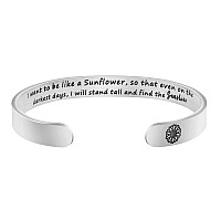 Joycuff Inspirational Gifts For Girls Friendship Jewelry Cuff Bracelets For Women Christmas Birthday Gifts For Her I Want To Be