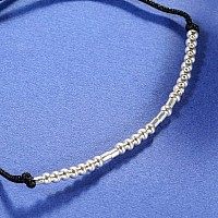 Aselfad Best Bitches Morse Code Bracelets For Women Sterling Silver Beads Friendship Bracelet For Women Birthday Gifts For Frien