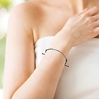 Aselfad Best Bitches Morse Code Bracelets For Women Sterling Silver Beads Friendship Bracelet For Women Birthday Gifts For Frien