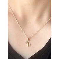 Lang Xuan Message Card Silver Cross Arrows Pendant Necklace Friendship Starfish Good Luck Elephant Pendant Chain Necklace With G