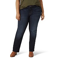 Lee Womens Size Regular Fit Straight Leg Jean Nightshade 20 Plus Long