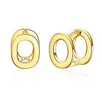 Initial Stud Earrings For Women 14K Gold Plated Letter O Earrings Valentines Day Jewelry Gifts