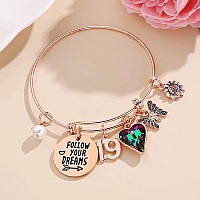 Ursteel Birthday Gifts For 19 Year Old Girl 19Th Birthday Gifts Charm Bracelets For Teen Girls Daughter 19Th Birthday Gifts For