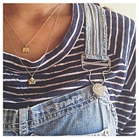 Lang Xuan Friendship Compass Necklace Good Luck Butterfly Pendant Chain Necklace With Message Card Gift Card For Women Girl