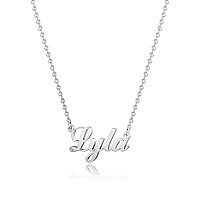 Hidepoo Lyla Necklace 18K Gold Plated Name Necklace Lyla For Women Jewelry Lyla For Women Jewelry Silver Name Necklaces For Wo