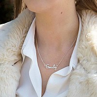 Hidepoo Lyla Necklace 18K Gold Plated Name Necklace Lyla For Women Jewelry Lyla For Women Jewelry Silver Name Necklaces For Wo