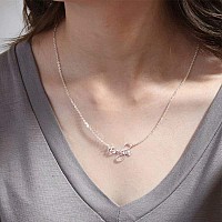 Hidepoo Lyla Necklace 18K Gold Plated Name Necklace Lyla For Women Jewelry Lyla For Women Jewelry Silver Name Necklaces For Wo