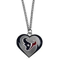 Siskiyou Sports Nfl Houston Texans Womens Heart Necklace Team Color 22 Inch