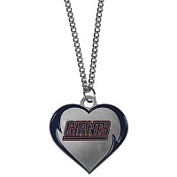 Siskiyou Sports Nfl New York Giants Womens Heart Necklace Team Color 22 Inch