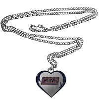 Siskiyou Sports Nfl New York Giants Womens Heart Necklace Team Color 22 Inch