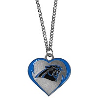 Siskiyou Sports Nfl Carolina Panthers Womens Heart Necklace Team Color 22 Inch