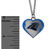 Siskiyou Sports Nfl Carolina Panthers Womens Heart Necklace Team Color 22 Inch