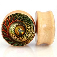 Serynow Wood Ear Gauges Plugs And Tunnels 8Mm25M Ear Stretcher Expander Saddle Plug Piercing Jewelry 0G 8Mm