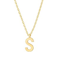 Pavoi 14K Yellow Gold Plated Initial Necklace Letter Necklaces For Women S Initial